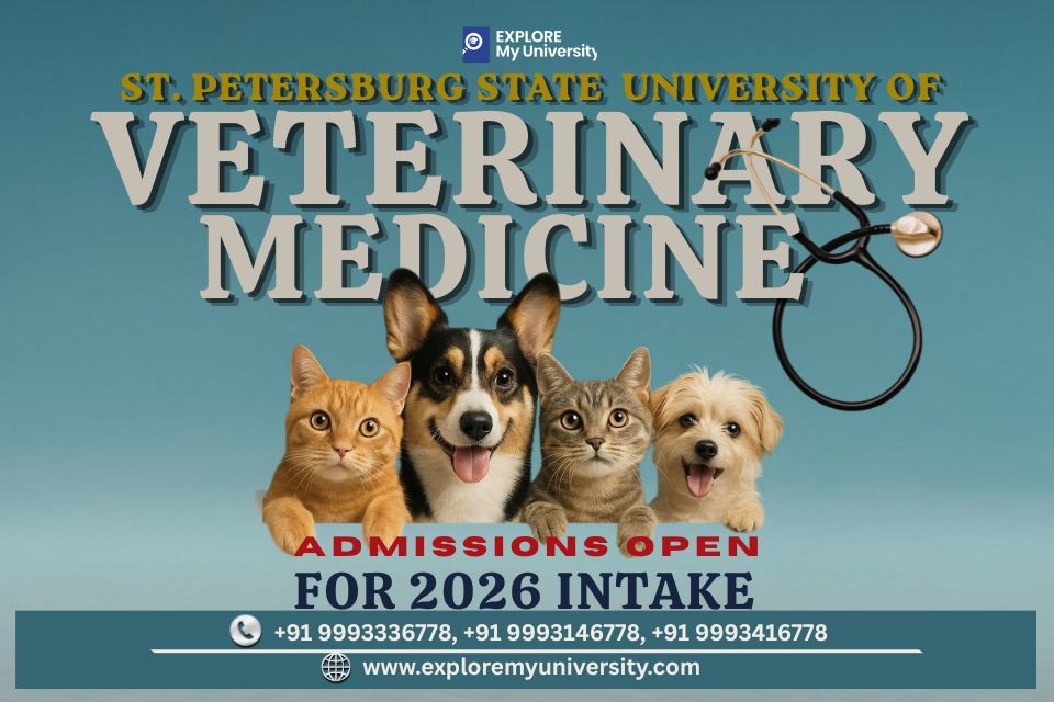 🐾Study at Saint Petersburg State University of Veterinary Medicine – Admissions Now Open!