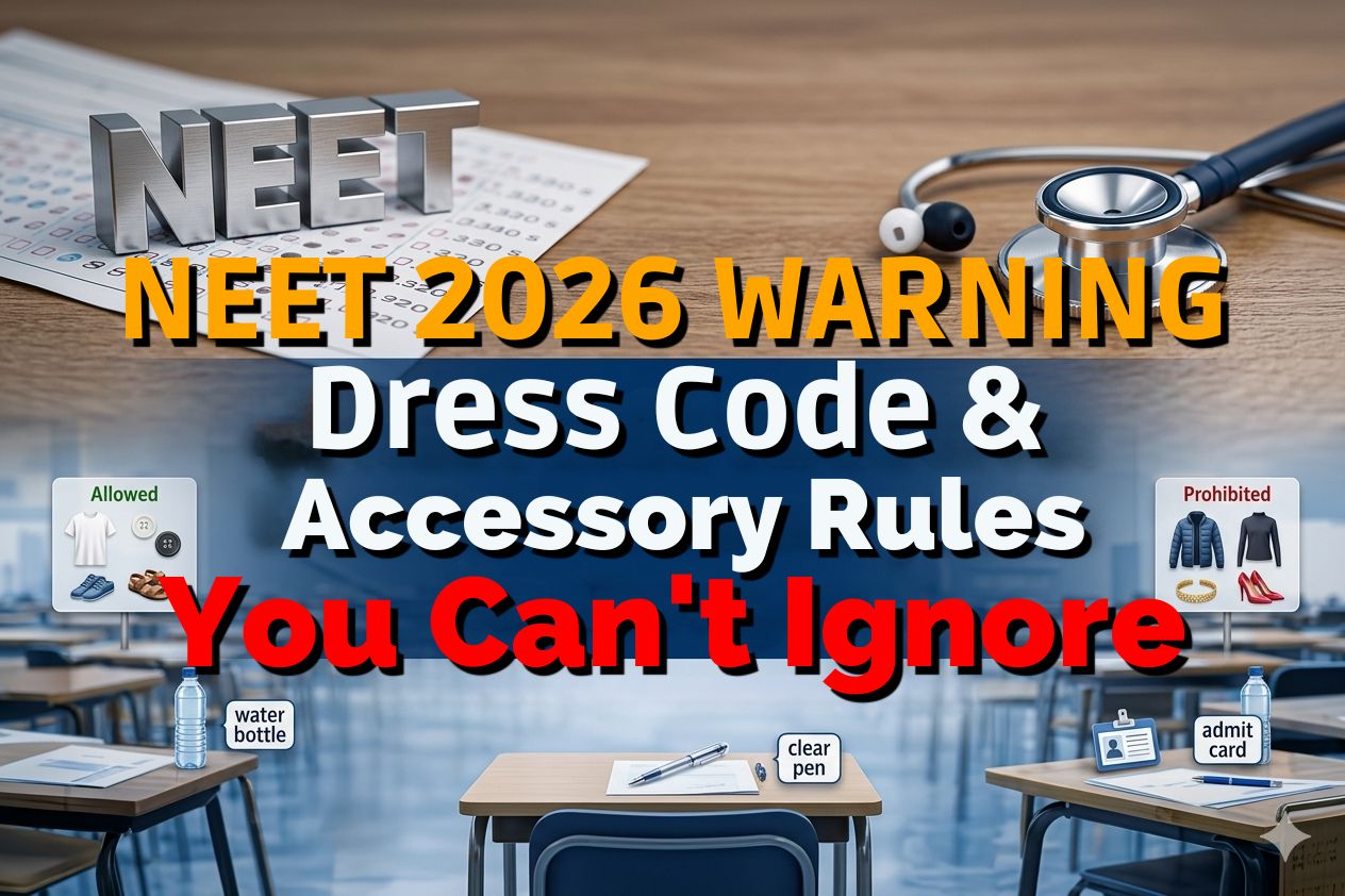 📢 NEET 2026 Warning: Why Dress Code & Accessory Rules are Important You Can’t Ignore!