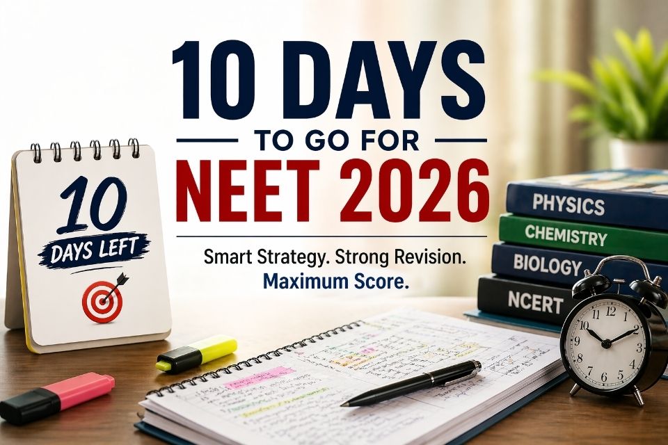 10 Days to NEET 2026: The Smart Revision Blueprint to Maximize Your Score