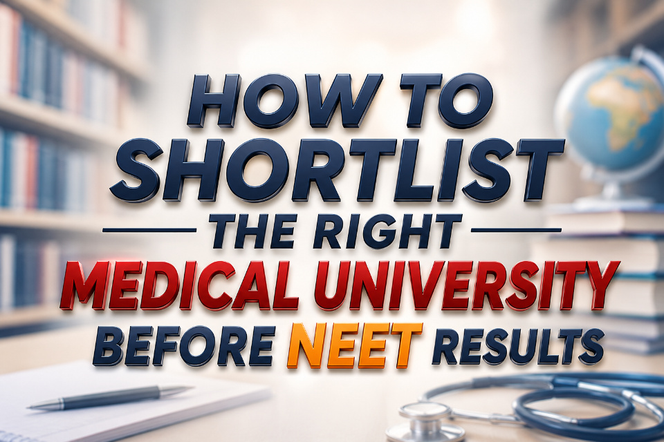 How to Shortlist the Right Medical University Before NEET Results