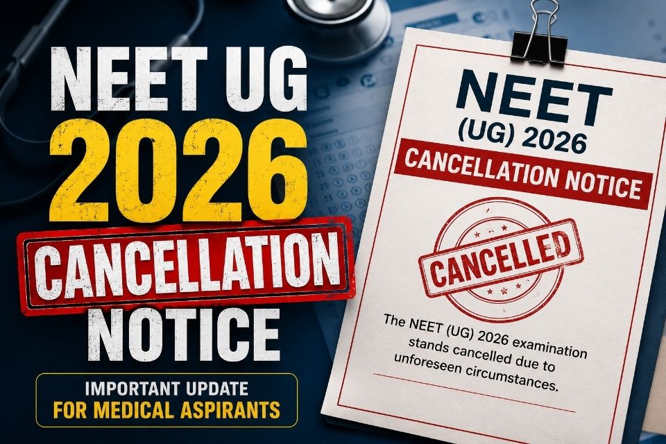 NEET UG 2026 Cancellation Notice: Important Update for Medical Aspirants
