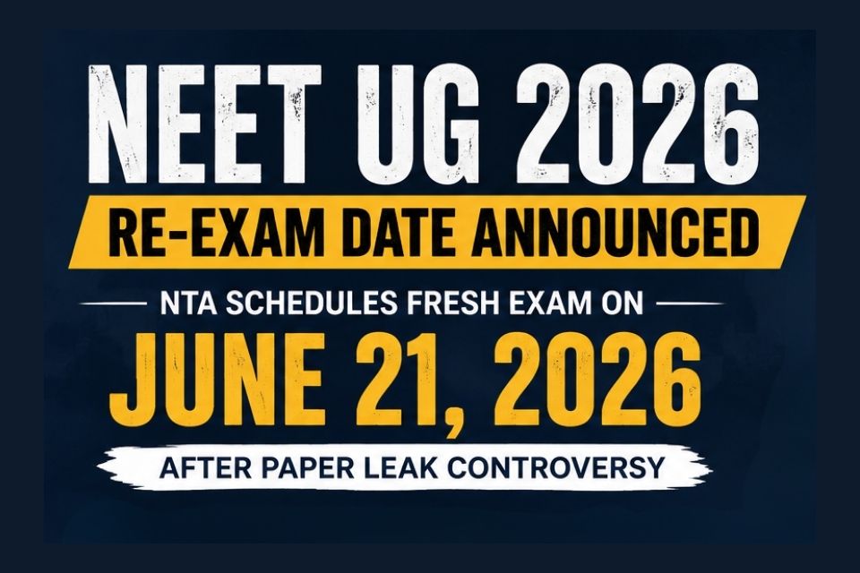NEET UG 2026 Re-Exam Scheduled for June 21 Following Paper Leak Controversy