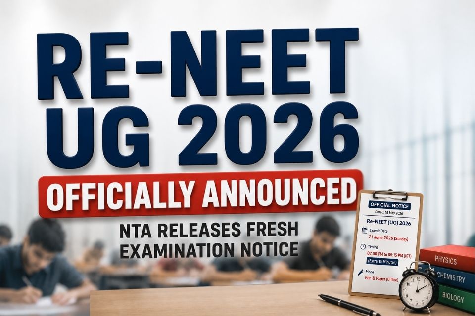 Re-NEET UG 2026 Officially Announced: NTA Releases Fresh Examination Notice