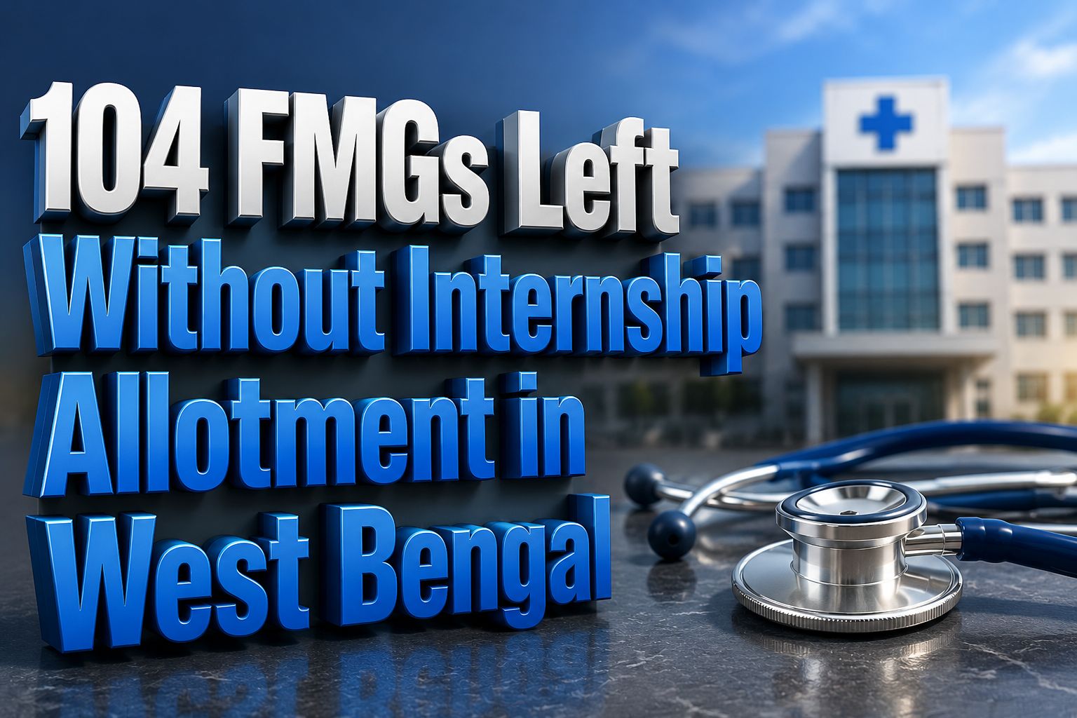 104 FMGs Left Without Internship Allotment in West Bengal, Seek Immediate Government Intervention