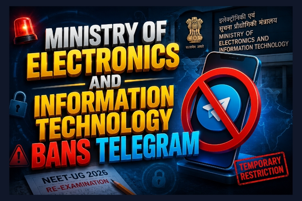 Ministry of Electronics and Information Technology Temporarily Bans Telegram Ahead of NEET-UG 2026 Re-Examination