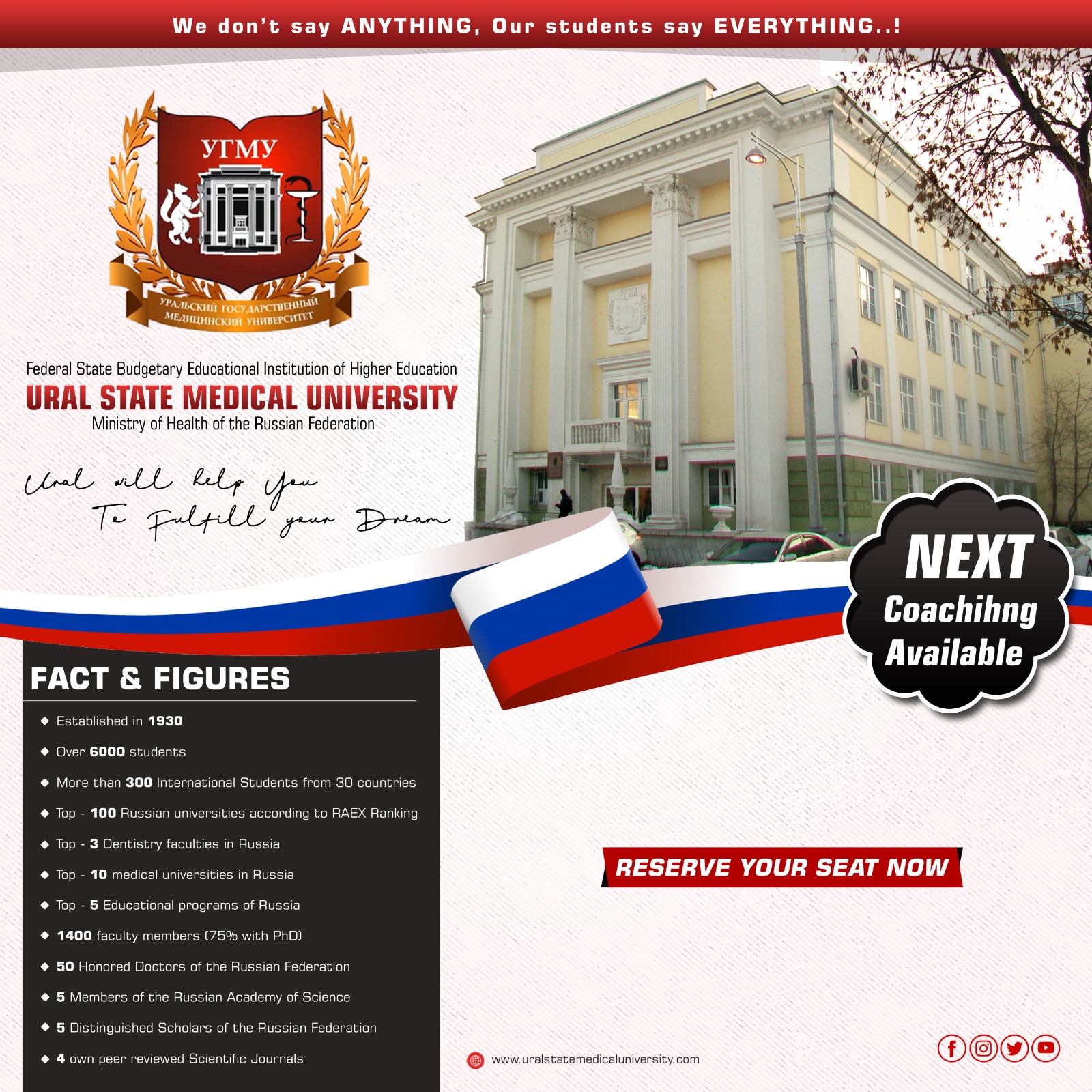 Ural State Medical University: A Premier Decision for Indian Students Chasing after MBBS in Russia